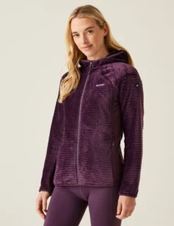 Regatta Endra Ribbed Zip Up Hooded Fleece -Marksandspencer Sale Store endra ribbed zip up hooded fleece 10