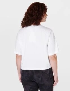 Sweaty Betty Essential Cotton Rich Crew Neck Crop T-Shirt -Marksandspencer Sale Store essential cotton rich crew neck crop t shirt 11