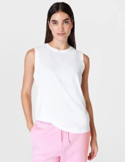 Sweaty Betty Essential Cotton Rich Crew Neck Vest Top 33 Sweaty Betty Essential Cotton Rich Crew Neck Vest Top -Marksandspencer Sale Store essential cotton rich crew neck vest top 13