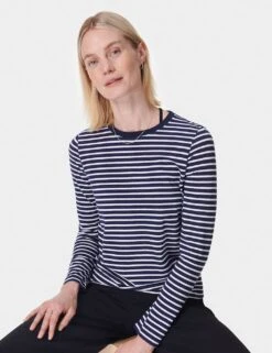 Sweaty Betty Essential Cotton Rich Striped Top -Marksandspencer Sale Store essential cotton rich striped top 12
