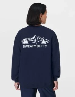 Sweaty Betty Explore More Cotton Rich Longline Sweatshirt -Marksandspencer Sale Store explore more cotton rich longline sweatshirt 7