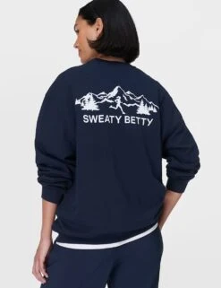 Sweaty Betty Explore More Cotton Rich Longline Sweatshirt -Marksandspencer Sale Store explore more cotton rich longline sweatshirt 8