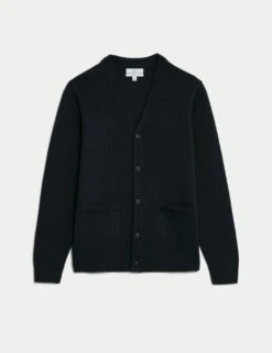 Extra Fine Lambswool Rich V-Neck Cardigan -Marksandspencer Sale Store extra fine lambswool rich v neck cardigan 6