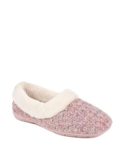 Jones Bootmaker Faux Fur Lined Round Toe Slippers -Marksandspencer Sale Store faux fur lined round toe slippers 6