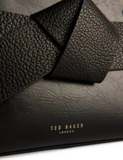 Ted Baker Jimisie Mini Knot Bow Bag -Marksandspencer Sale Store faux leather mini bowler bag 1
