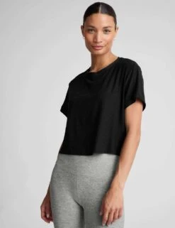 Beyond Yoga Featherweight Supreme Relaxed Crop T-Shirt -Marksandspencer Sale Store featherweight supreme relaxed crop t shirt 11