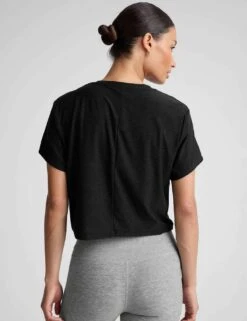 Beyond Yoga Featherweight Supreme Relaxed Crop T-Shirt -Marksandspencer Sale Store featherweight supreme relaxed crop t shirt 9