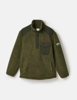 Joules Fleece Textured Half Zip Jumper -Marksandspencer Sale Store fleece textured half zip jumper 8