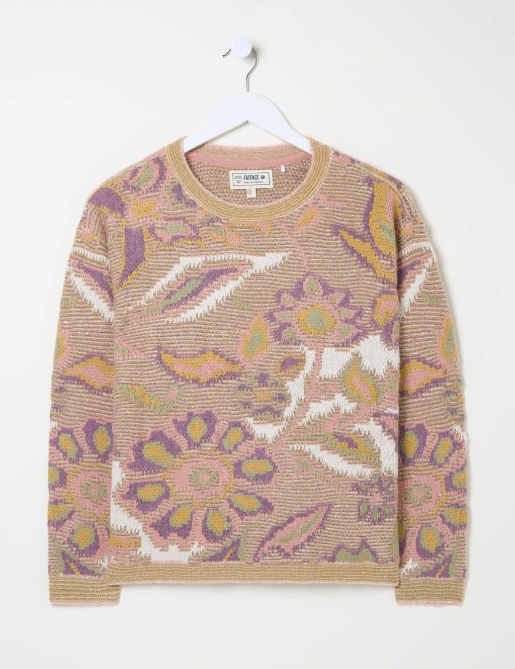 Floral Crew Neck Jumper With Wool 8 Floral Crew Neck Jumper With Wool - Image 8