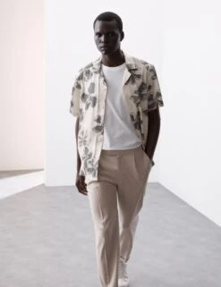 Floral Cuban Collar Shirt -Marksandspencer Sale Store floral cuban collar shirt 11