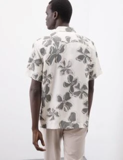 Floral Cuban Collar Shirt -Marksandspencer Sale Store floral cuban collar shirt 6