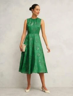 Floral Embroiderd Midi Skater Dress -Marksandspencer Sale Store floral embroiderd midi skater dress 10