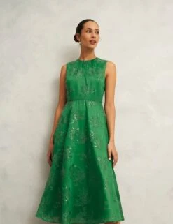 Floral Embroiderd Midi Skater Dress -Marksandspencer Sale Store floral embroiderd midi skater dress 12