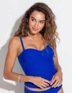 Pour Moi Free Spirit Twist Front Bandeau Tankini Top -Marksandspencer Sale Store free spirit twist front bandeau tankini top 8