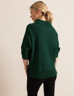 Funnel Neck Batwing Sleeve Jumper -Marksandspencer Sale Store funnel neck batwing sleeve jumper 11