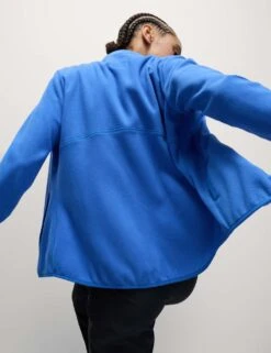 Thermal Zip Up Funnel Neck Fleece -Marksandspencer Sale Store funnel neck fleece jacket 1