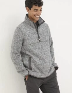 Funnel Neck Half Zip Sweatshirt -Marksandspencer Sale Store funnel neck half zip sweatshirt 11