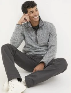 Funnel Neck Half Zip Sweatshirt -Marksandspencer Sale Store funnel neck half zip sweatshirt 7