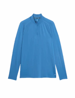 Funnel Neck Half Zip Top -Marksandspencer Sale Store funnel neck half zip top 1