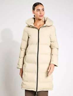 Born Funnel Neck Longline Puffer Coat -Marksandspencer Sale Store funnel neck longline puffer coat 13