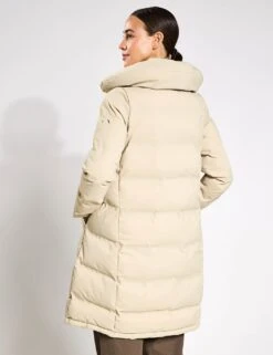 Born Funnel Neck Longline Puffer Coat -Marksandspencer Sale Store funnel neck longline puffer coat 14