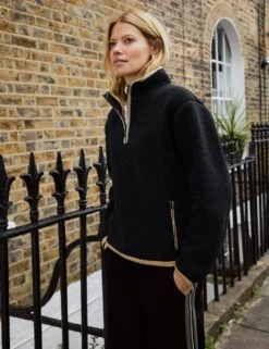 Funnel Neck Relaxed Half Zip Sweatshirt 12 Funnel Neck Relaxed Half Zip Sweatshirt -Marksandspencer Sale Store funnel neck relaxed half zip sweatshirt 4