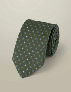 Geometric Silk Blend Tie -Marksandspencer Sale Store geometric silk blend tie 3