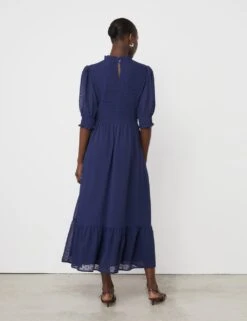 Georgette Textured Shirred Midi Tea Dress 25 Georgette Textured Shirred Midi Tea Dress -Marksandspencer Sale Store georgette textured shirred midi tea dress 11