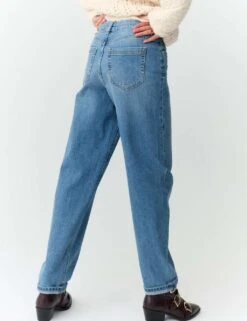 Girlfriend Mid Rise Turn Up Jeans With Lyocell -Marksandspencer Sale Store girlfriend mid rise turn up jeans with lyocell 12