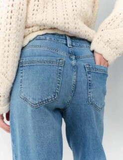 Girlfriend Mid Rise Turn Up Jeans With Lyocell -Marksandspencer Sale Store girlfriend mid rise turn up jeans with lyocell 14
