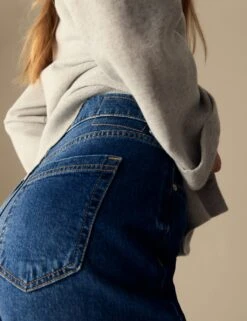 Girlfriend Mid Rise Turn Up Jeans With Lyocell -Marksandspencer Sale Store girlfriend mid rise turn up jeans with lyocell 4