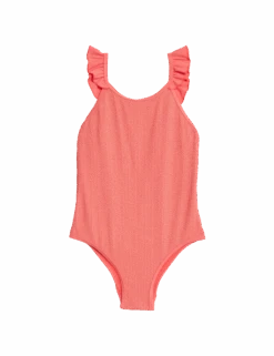 Glitter Textured Swimsuit (6-16 Yrs) -Marksandspencer Sale Store glitter textured swimsuit 6 16 yrs 1 1