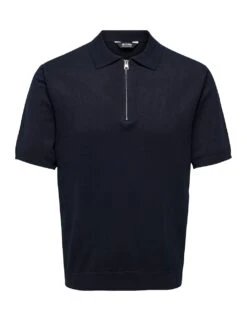 Only & Sons Half Zip Polo Shirt -Marksandspencer Sale Store half zip polo shirt 17