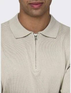 Only & Sons Half Zip Polo Shirt -Marksandspencer Sale Store half zip polo shirt 7