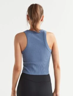 Harmony Cotton Rich Rib Crop Vest Top -Marksandspencer Sale Store harmony cotton rich rib crop vest top 13