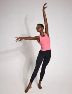 Harmony Cotton Rich Rib Crop Vest Top -Marksandspencer Sale Store harmony cotton rich rib crop vest top 6