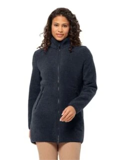 Jack Wolfskin High Curl High Neck Longline Fleece Jacket -Marksandspencer Sale Store high curl high neck longline fleece jacket 15