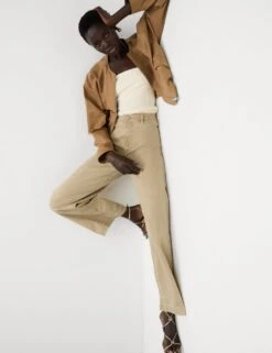 High Waisted Wide Leg Ankle Grazer Jeans -Marksandspencer Sale Store high waist wide leg jeans 10