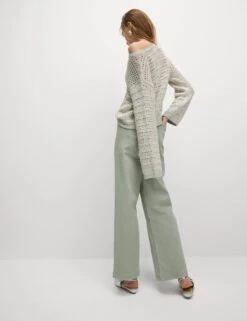 High Waisted Wide Leg Ankle Grazer Jeans -Marksandspencer Sale Store high waist wide leg jeans 4