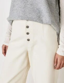 High Waisted Button Front Wide Leg Jeans -Marksandspencer Sale Store high waisted button front wide leg jeans 12