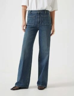 Rowan High Waisted Flared Jeans -Marksandspencer Sale Store high waisted flared jeans 18
