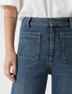 Rowan High Waisted Flared Jeans -Marksandspencer Sale Store high waisted flared jeans 19