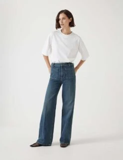 Rowan High Waisted Flared Jeans -Marksandspencer Sale Store high waisted flared jeans 22