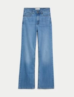 High Waisted Flared Jeans -Marksandspencer Sale Store high waisted flared jeans 7