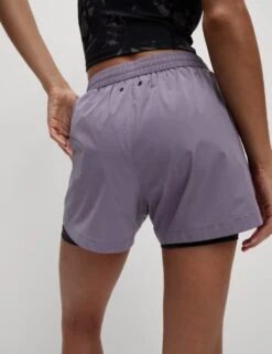 360° Reflective Layered Running Shorts -Marksandspencer Sale Store high waisted running shorts 4