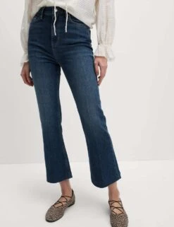 High Waisted Slim Flare Cropped Jeans -Marksandspencer Sale Store high waisted slim flare cropped jeans 12