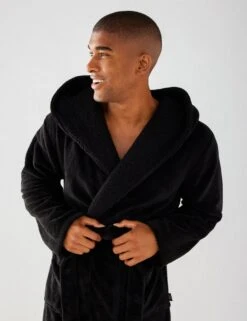 Cosy Hooded Dressing Gown -Marksandspencer Sale Store hooded dressing gown 1