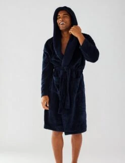 Cosy Hooded Dressing Gown -Marksandspencer Sale Store hooded dressing gown 7