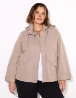 Hooded Short Raincoat 12 Hooded Short Raincoat -Marksandspencer Sale Store hooded short raincoat 4