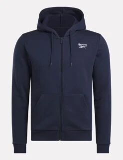 Reebok Identity Small Logo Fleece Zip Up Hoodie -Marksandspencer Sale Store identity small logo fleece zip up hoodie 7